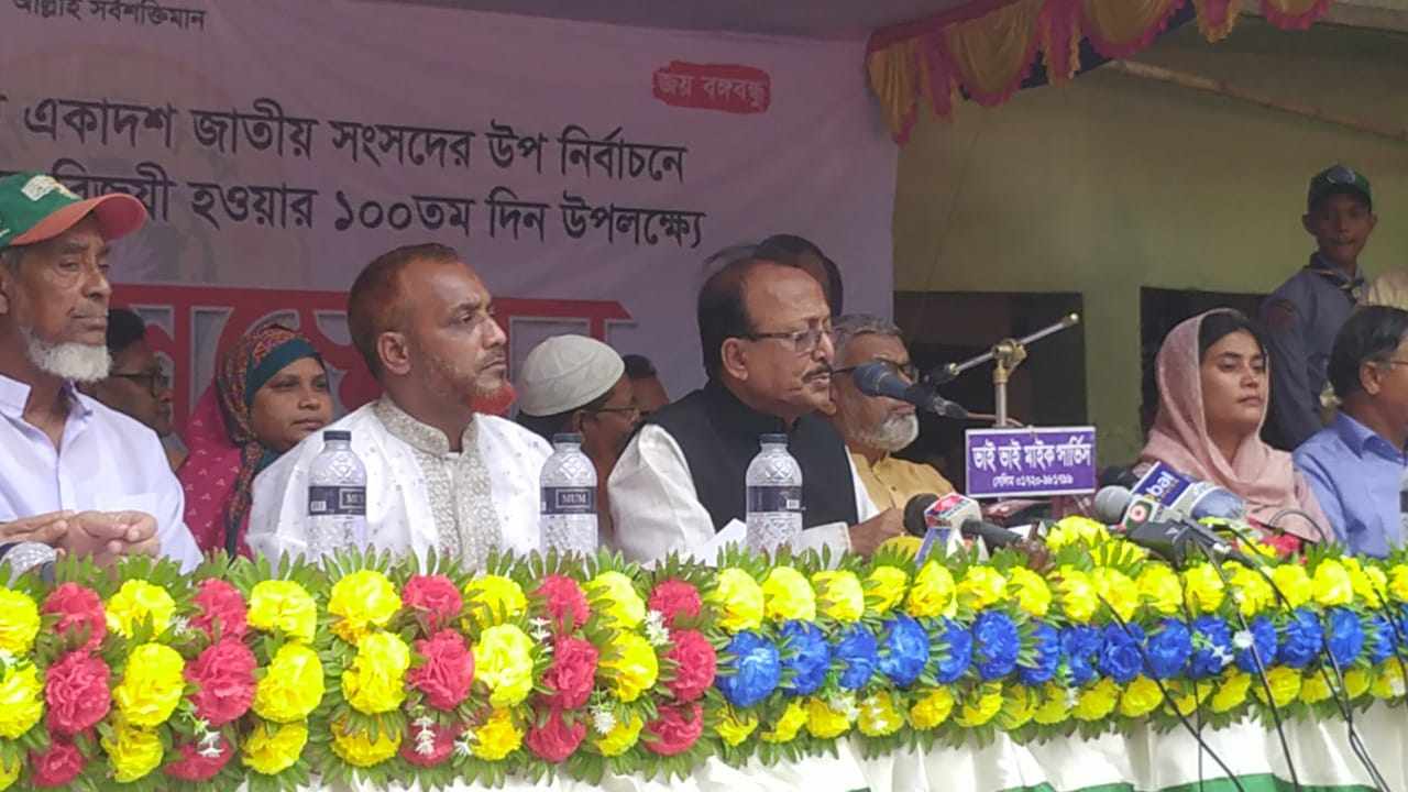 শেখ হাসিনার নেতৃত্বে উন্নয়নের জোয়ারে ভাসছে দেশ সংবাদ সম্মেলনে এমপি জিয়াউর রহমান।