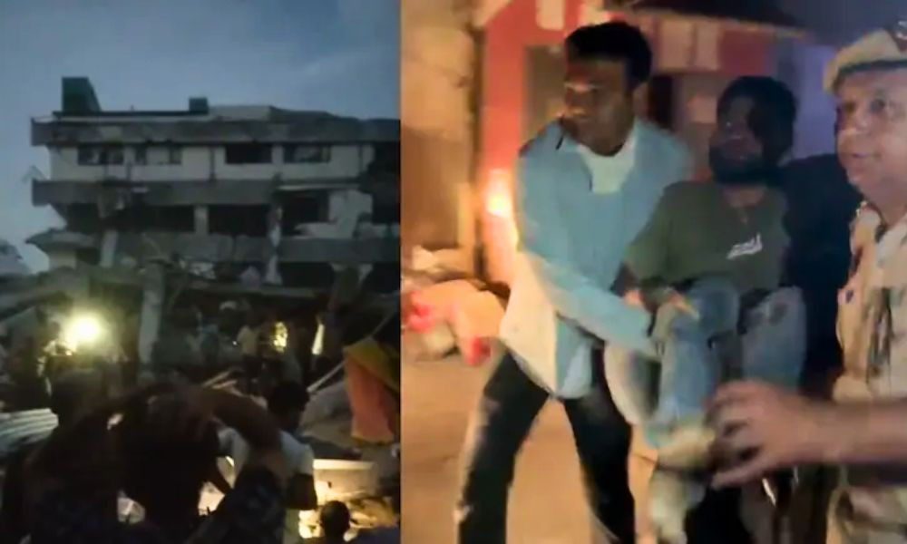 নয়াদিল্লিতে পাঁচতলা ভবন ধস, শতাধিক শিক্ষার্থী আটকা পড়ার শঙ্কা
