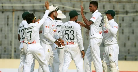 পাকিস্তানের বিপক্ষে ‘হ্যাটট্রিক’ টেস্ট জয় বাংলাদেশের