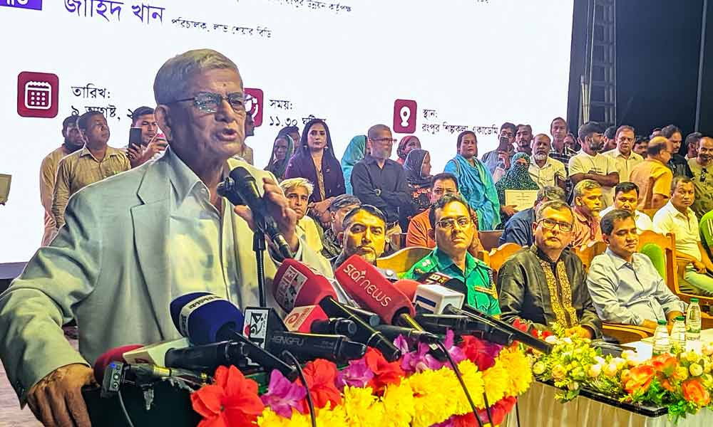 বিরোধী দল হাসিনার ভাষায় কথা বলছে : মির্জা ফখরুল